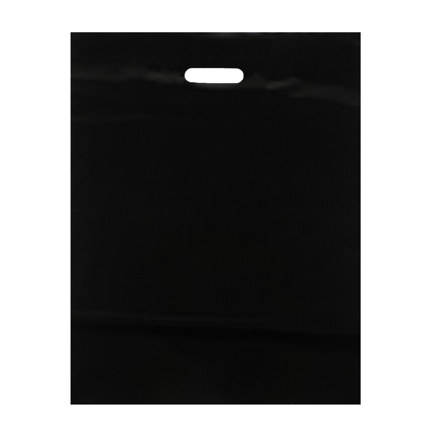 Bag with cut reinforced handle - black (2)